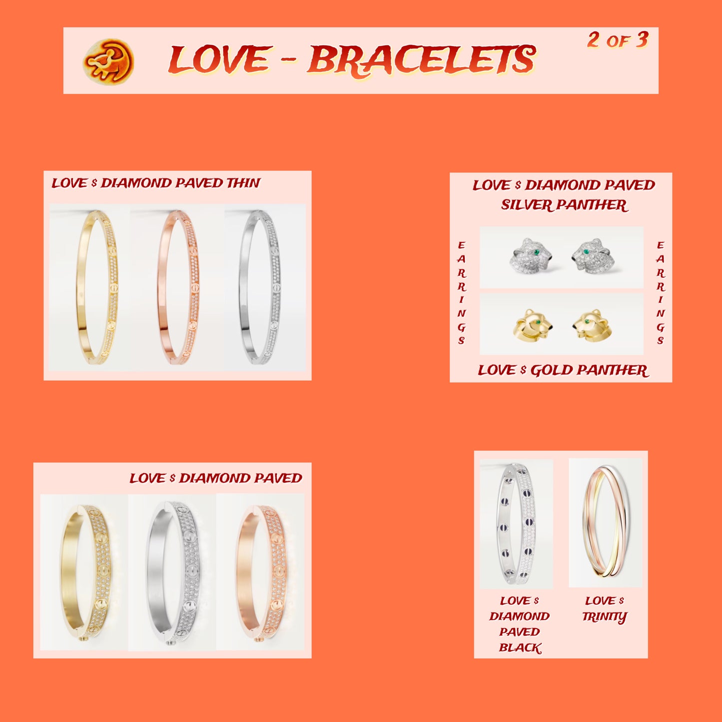 Stock - Love Bracelets 2 of 3