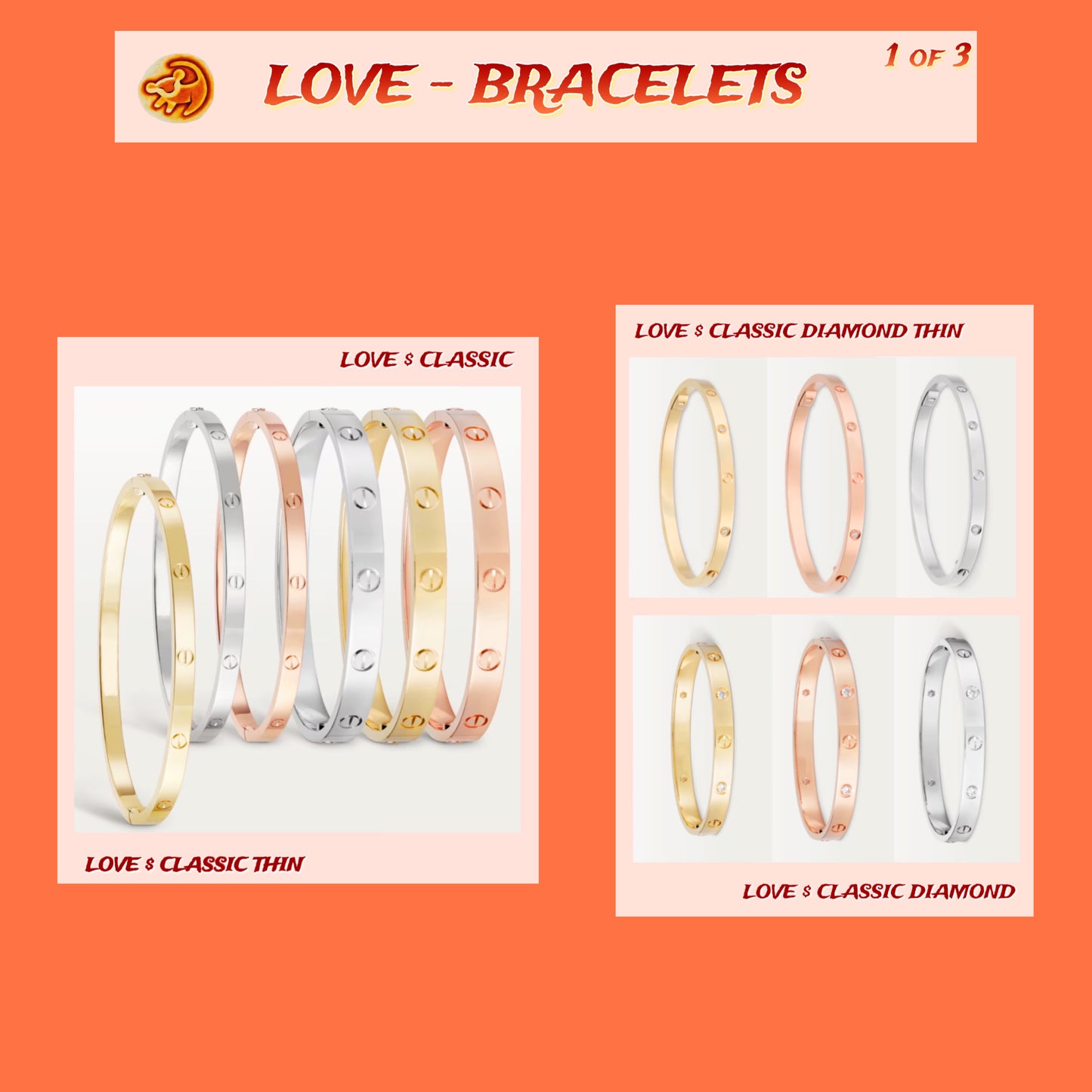 Stock - Love Bracelets 1 of 3