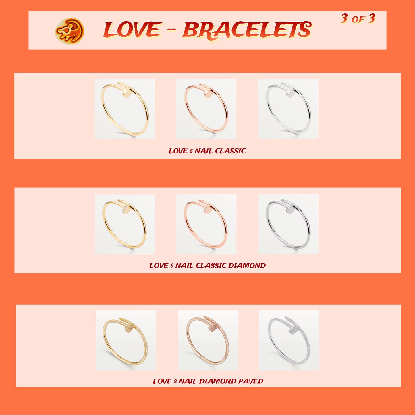Stock - Love Bracelets 3 of 3
