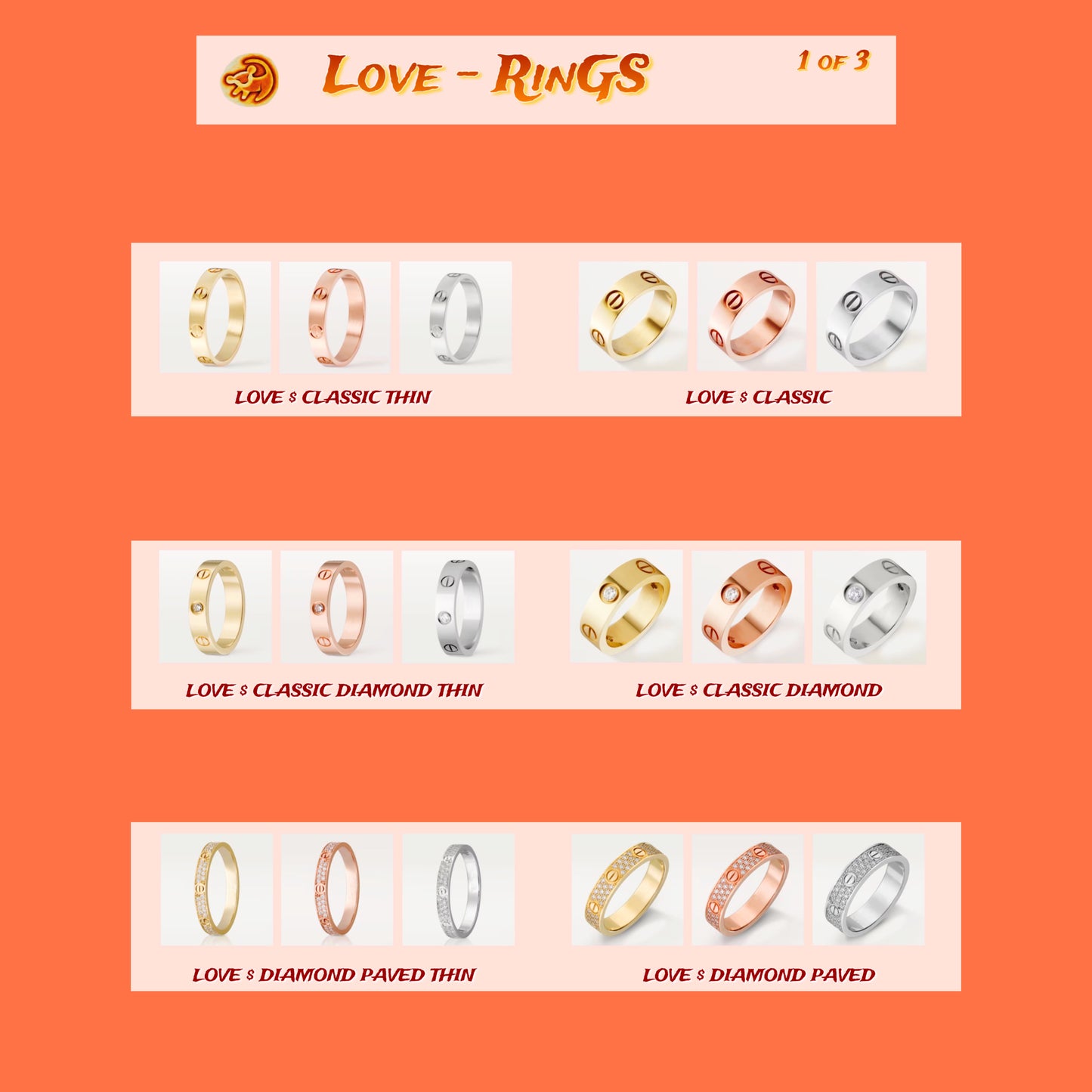 Stock - Love Rings 1 of 3